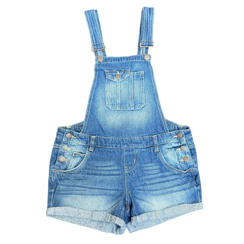 l.e.i. Junior's S Denim Overall Shorts